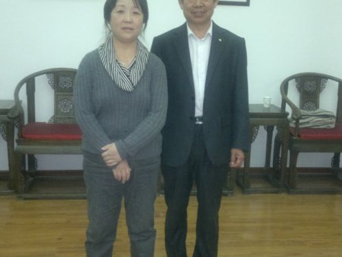 王玉德院长与师母廖墨香夫人合影
